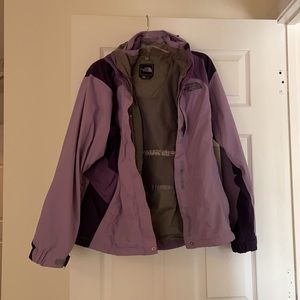 North Face coat with hood.
